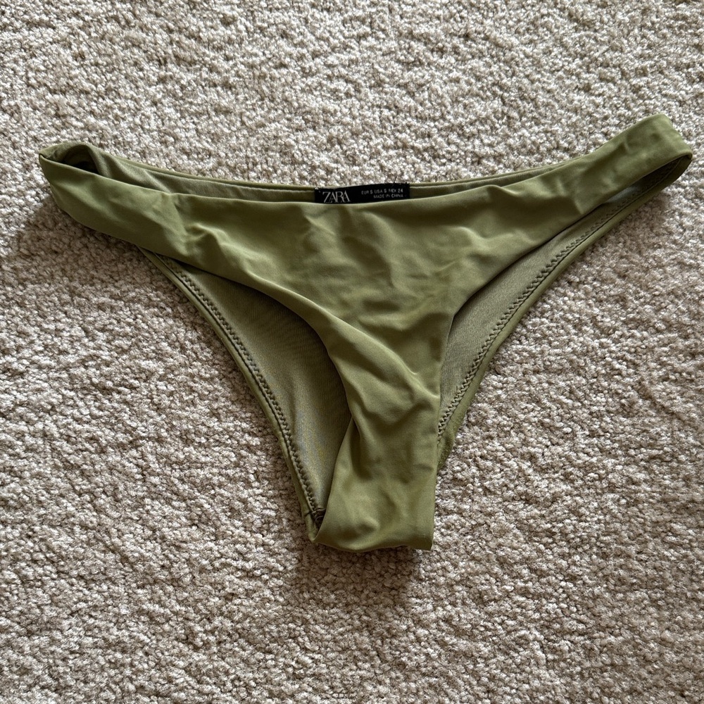Zara Khaki Bikini Bottom